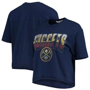 NWT Junk Food NBA Denver Nuggets Navy Blue Top Sz M